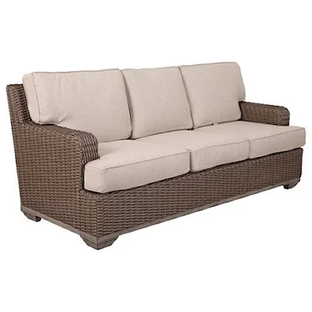 Outdoor Sofa with Three Cushions